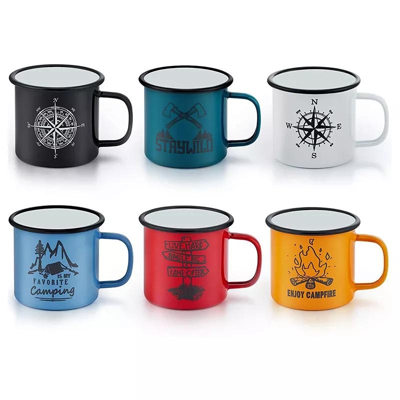 Customized 12oz Vintage Enamel Europe Coffee Camping Mug – Enamel Mug and Customized Enamel Mug price