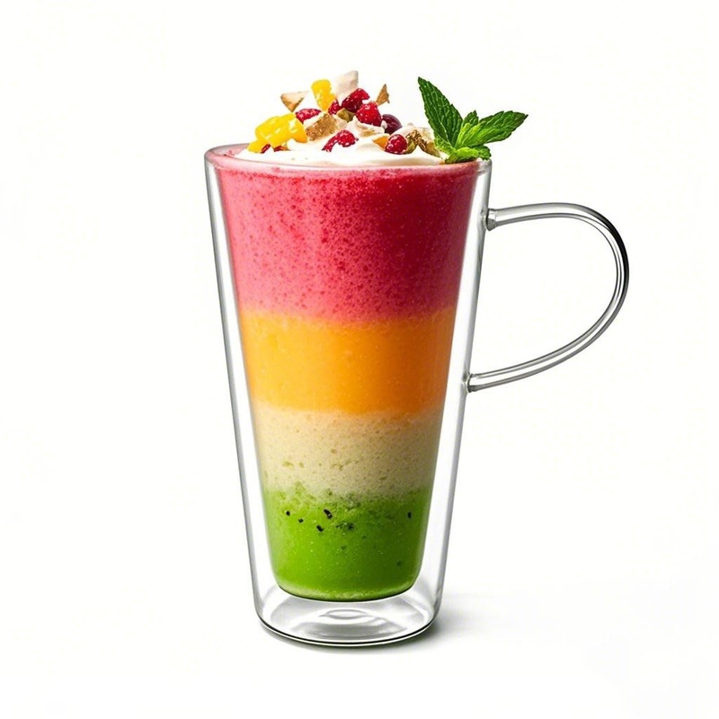 Double-Wall Smoothie Glass Cup – Borosilicate Heat/Cold Resistant – Smoothie Cup and Borosilicate Smoothie Cup price