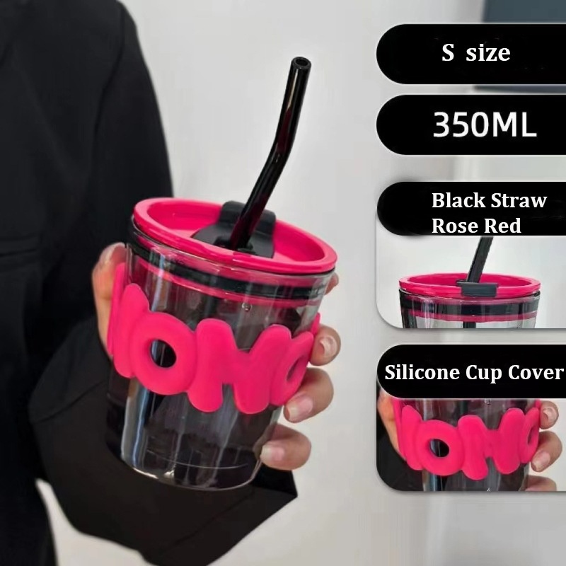 Ds-2654cp High-Value Joker Glass Cup Bamboo Joint Cup Ins Style Straw Coffee Cup Gift Water Cup Wholesale Plastic Cup with Lid Ceramic Thermos – Glass Cup and Bamboo Joint Cup price