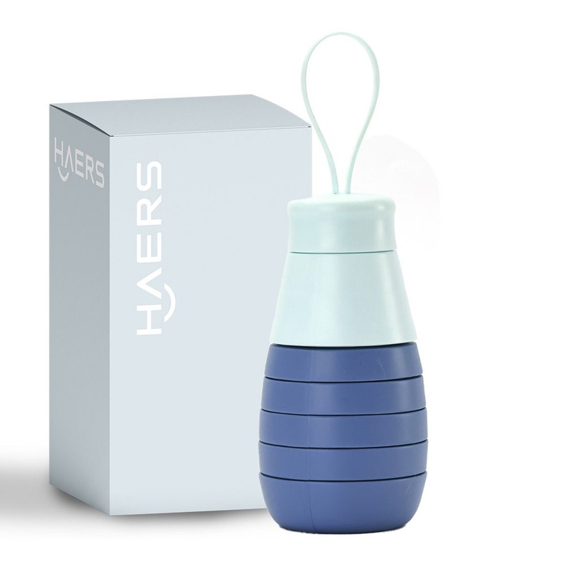 Haers Collapsible Cup Silicone Water Bottle for Travel Gym BPA Free – Collapsible Water Bottle and Silicone Travel Bottle price