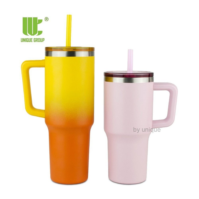 Insulated Stainless Steel 40oz Tumbler with Handle Travel Coffee Mug for Gym Commute Private Label – 40oz Tumbler Stainless Steel and Travel Tumbler with Handle price