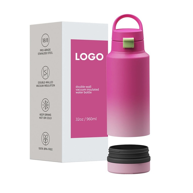 New Arrival 32 Oz Double Wall Vacuum Flask Stainless Steel Double Wall Insulated Vacuum Water Bottle with Straw Storage Bottom – Stainless Steel Water Bottle and Vacuum Flask Water Bottle price