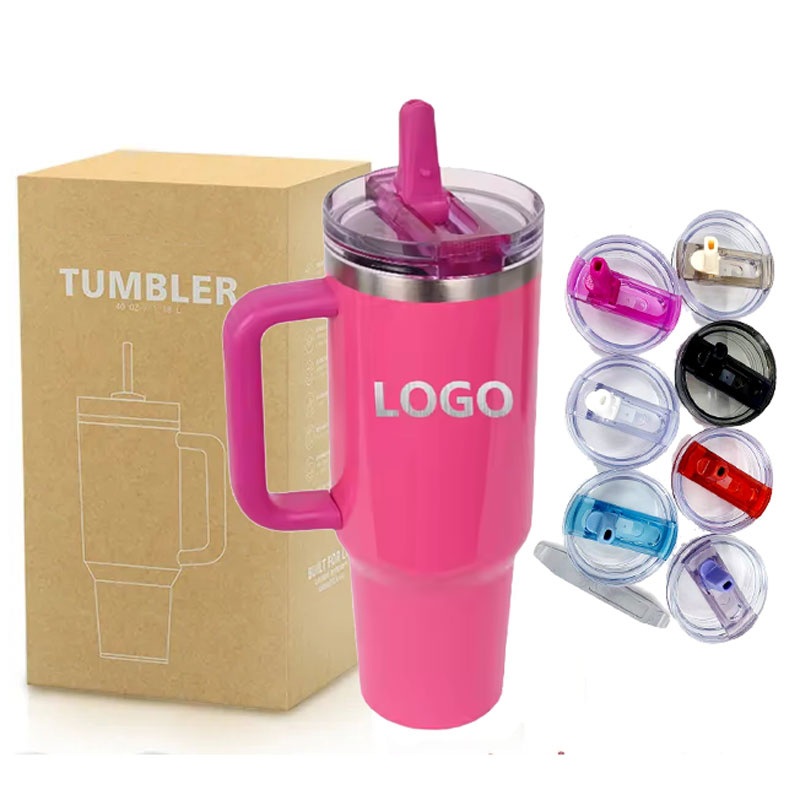 New USA Popular Leak Proof Flip Straw Tumbler Mug Traveler with Leak Proof Flip Straw Lid and Removable Spout Lid – 40oz Tumbler and Stanley Tumbler price