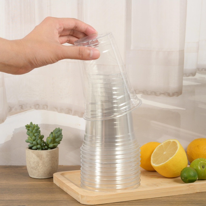 Takeaway Disposable Coffee Plastic Cup Pet Cold Juice Cup Plastic with Lid – Pet Cups and Plastic Cups price