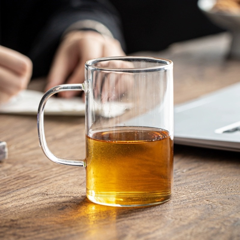 Custom High Temperature Resistant Tea Cup Borosilicate Glass Water Cup Breakfast Milk Cup – Glass Cup and Milk Cup price