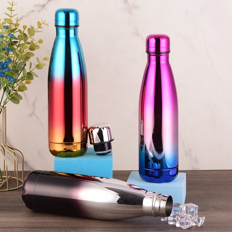 Eco Friendly 18/8 Food Grade Stainless Steel Bottle 17 Oz Holographic Vacuum Thermal Sport Hot Drinking Water Bottle – Hot Drinking Water Bottle and Vacuum Thermal Bottle price