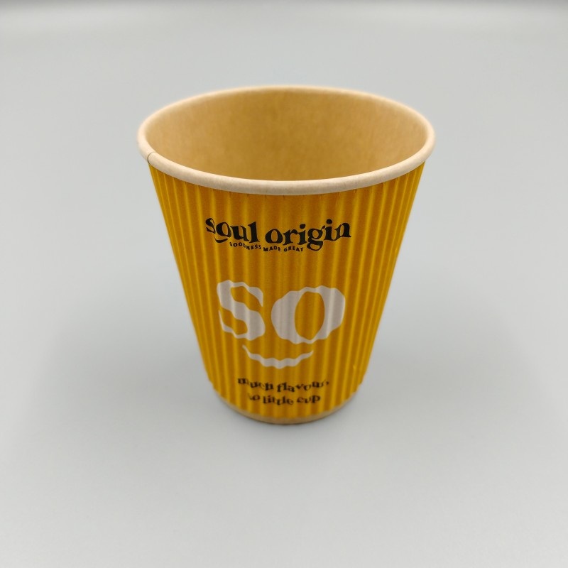 Hot Drink Custom 4oz 8oz 10oz Disposable Printed Corrugated Coffee Paper Cup – Paper Cup and Coffee Paper Cup price