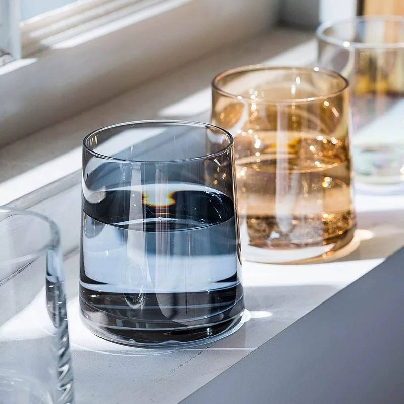 Nordic Creative Crystal Glass Colored Cup Rock Tumbler Whisky/ Wine/Water /Beverage Cup – Glass Ball and Glassware price