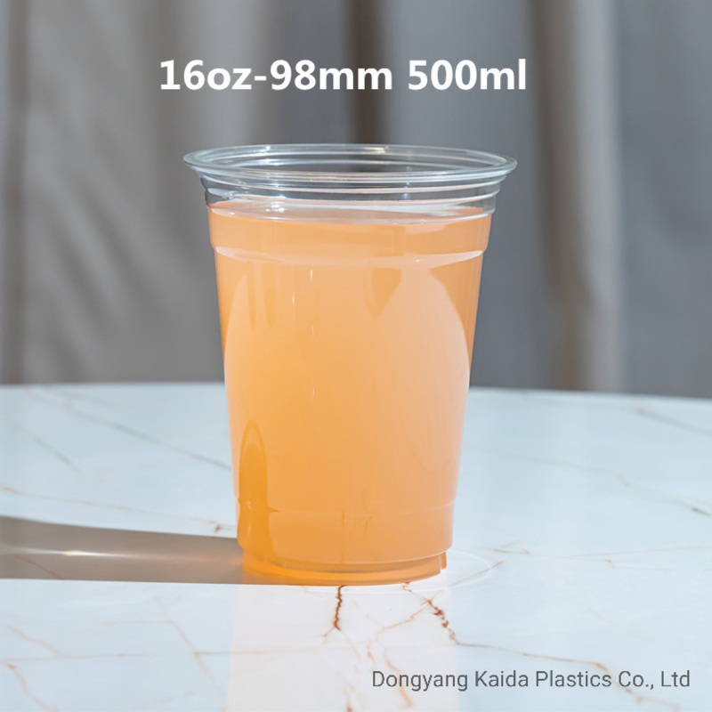 Plastic Cup for Cold Drinks Smooth Boba Tea Juice 16oz 500ml – Plastic Cups and Disposable Cups price