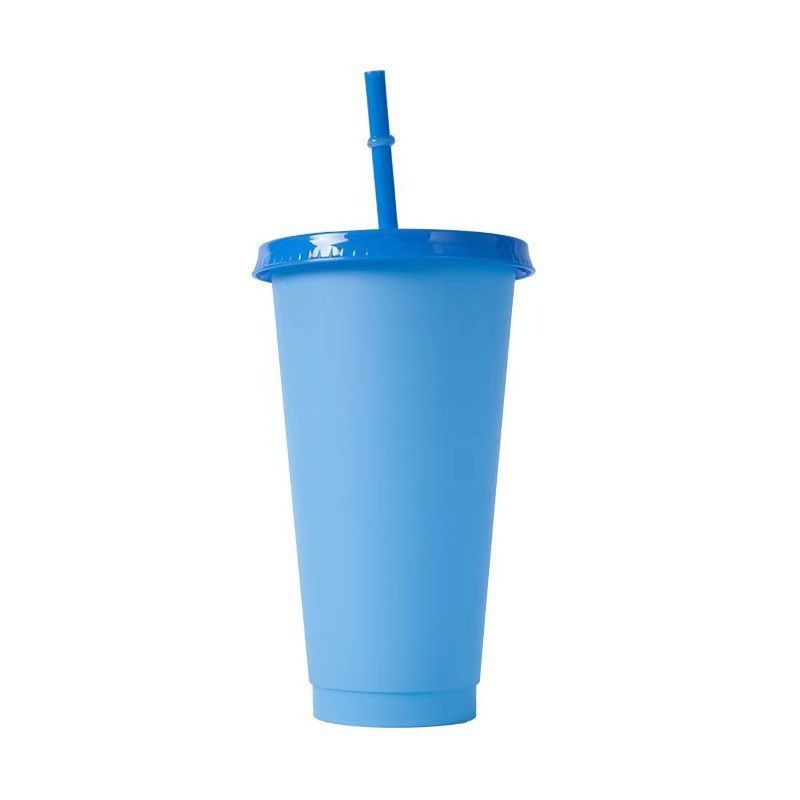 Plastic Large Capacity PP Temperature Sensitive Change Color Water Bottle with Straw – Plastic Water Cup and PP Water Cup price