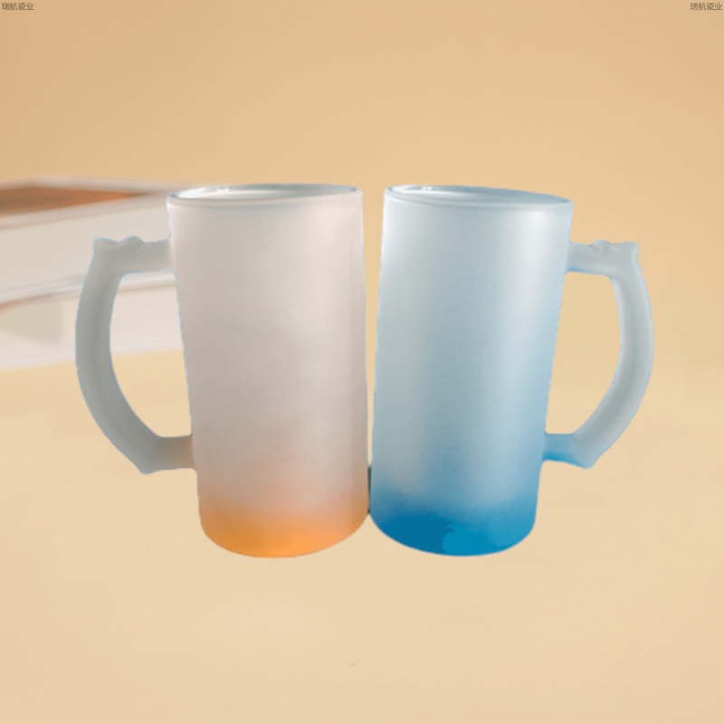 25.5oz Transparent/Frosted Glass Beer Mug, Clear Cup, Custom Logo, Sublimation Cute – Mug and Glass Mug price