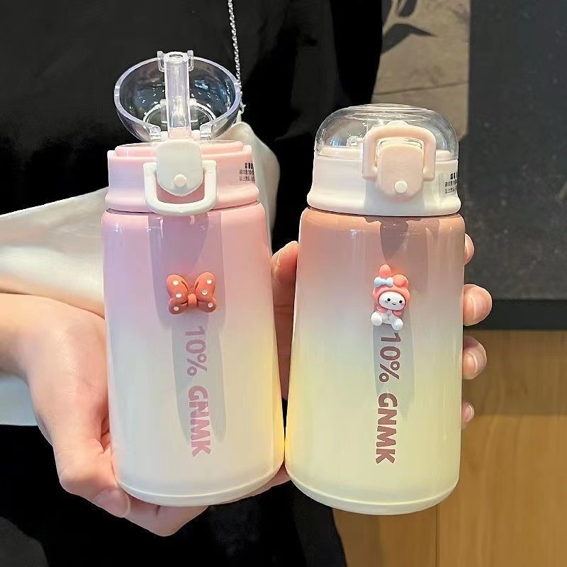 304 Stainless Steel Vacuum Gradient Insulated Cup with Straw – Vacuum Flask and Vacuum Cup price