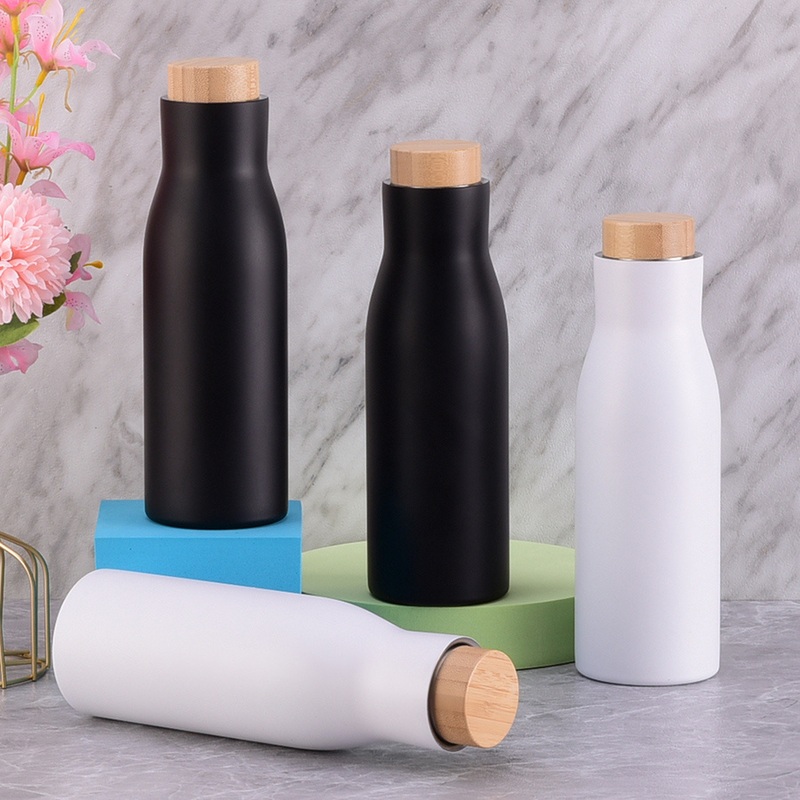 500ml 17oz 2023 New Double Walled Sports Vacuum Flask Stainless Steel Custom Logo Water Bottle with New Lid – Water Bottle with Lid and Custom Logo Bottle price