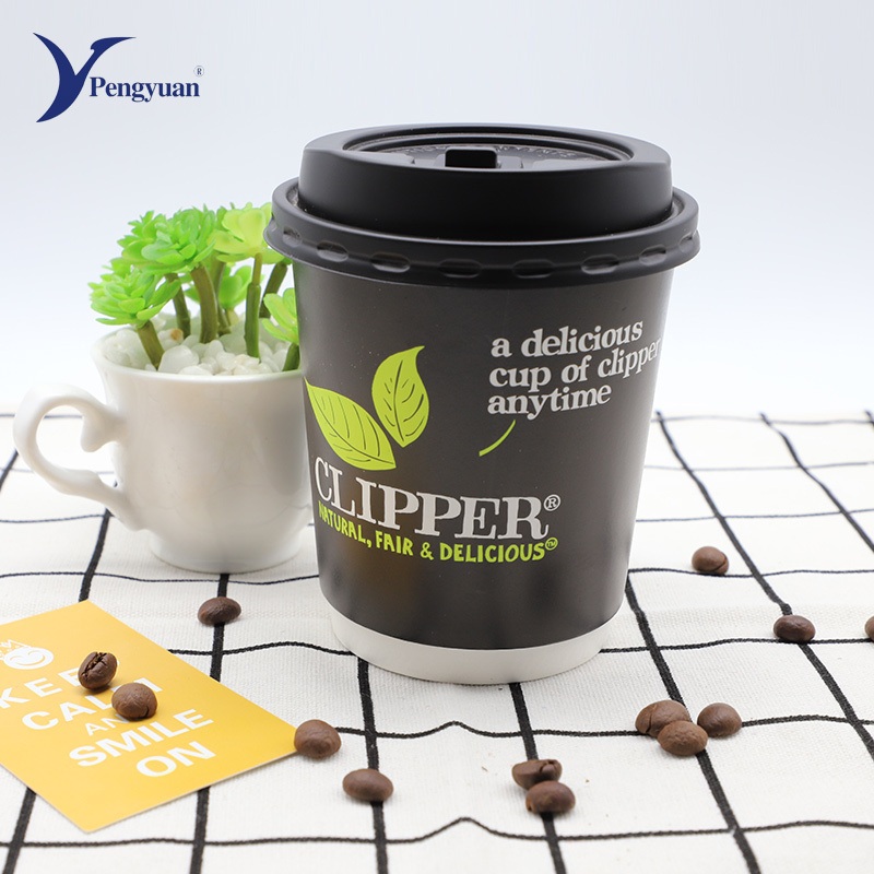 8oz 12oz 16oz Double Wall Paper Cup Manufacturer Coffee Cup with Lid – Double Wall Paper Cup and Coffee Paper Cup price