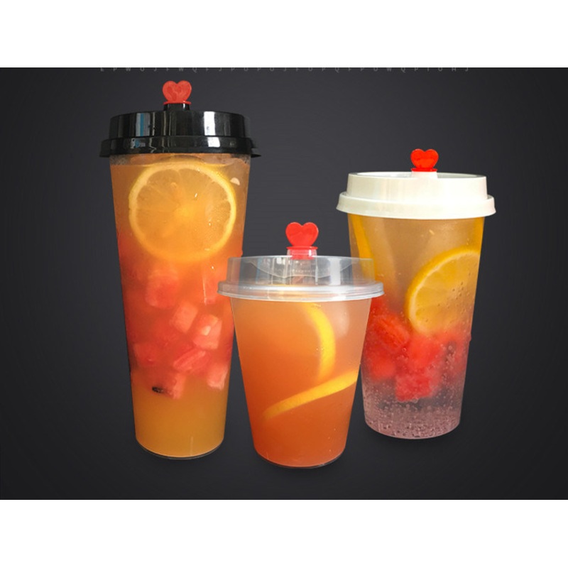 Disposable Coffee Tea Drink Plastic Cup Clear or Frosted Milk Tea Drinking Cups with Cover Custom Logo – Disposable Plastic Cup and Drinking Cup price