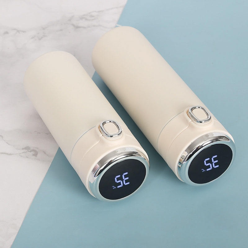 New Arrival LED Display Macaroon Color Vacuum Insulated Bottle Stainless Steel Reusable Water Bottle – Water Bottles and Drinkware price