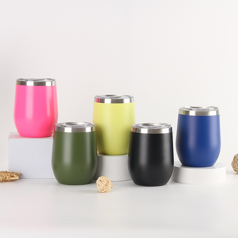 New Product Eggshell Cup with Frozen Stainless Steel Insulated Custom Car Travel Mug Logo Printing 12oz Water Bottle – Vacuum Cup and Coffee Cup price