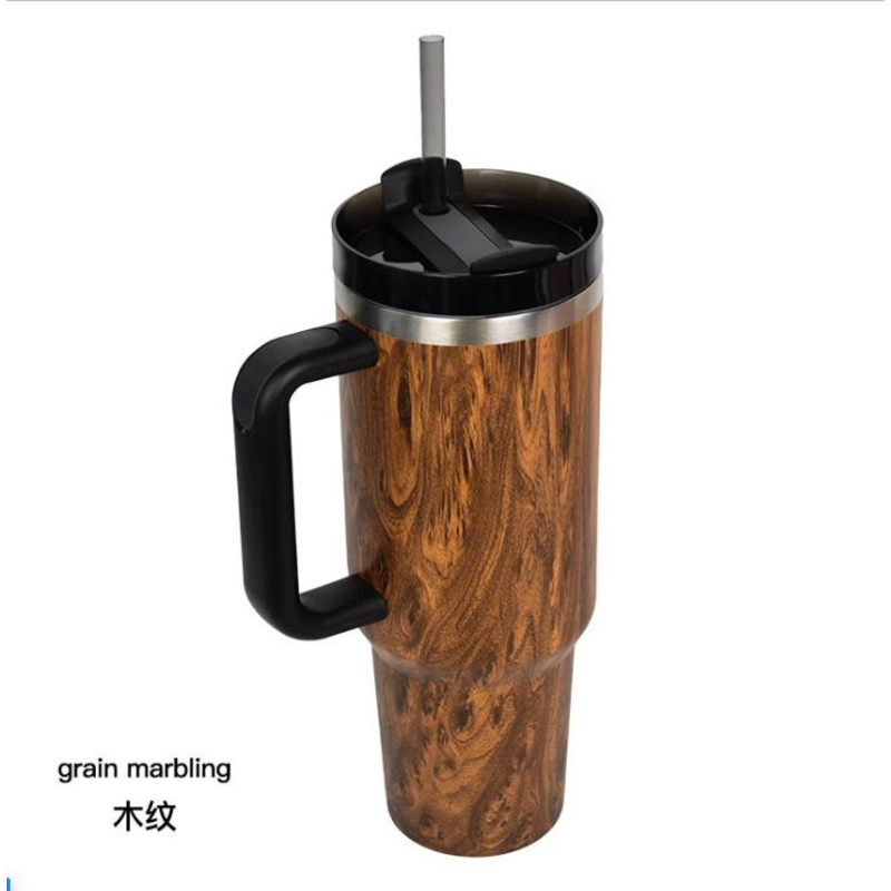 Rhong Amazon Hot Sells Custom Double Wall Stainless Steel 40 Oz Tumbler with Handle and Straw Travel Car Cup for Gift – Mug and Tumbler Cups price