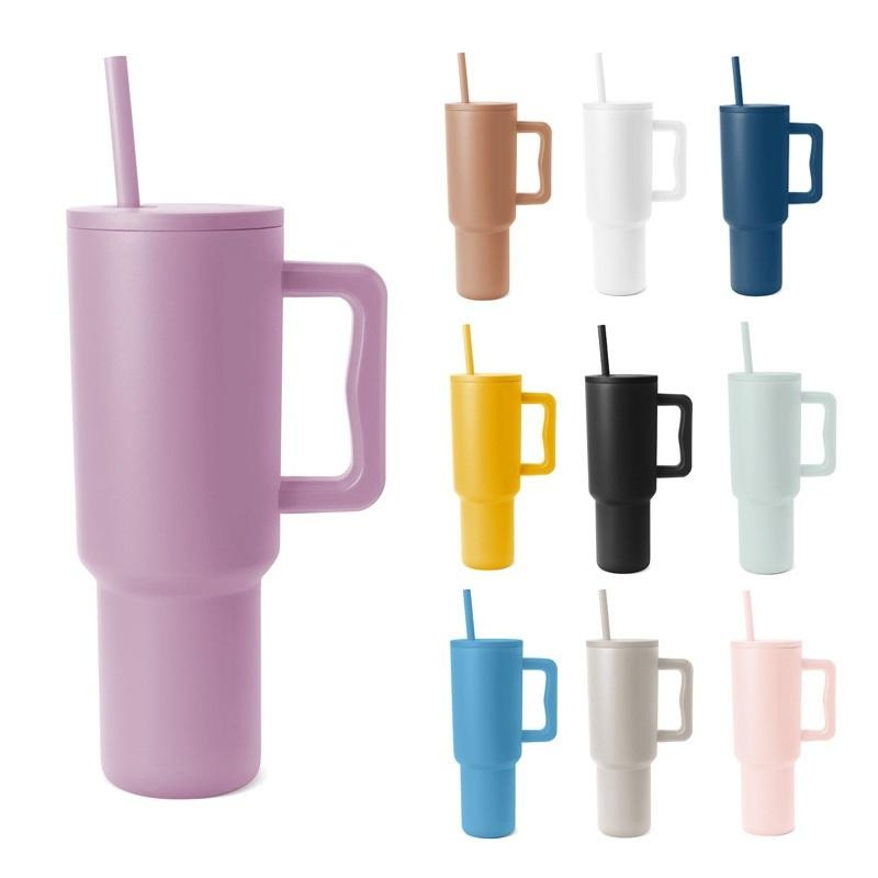 Simple Moderns 40oz Solid Color Coffee Mug Double Wall Stainless Steel Travel Tumbler Vacuum Insulated Water Bottle Travel Tumbler with Handle – Stainless Steel Insulated Tumbler and Travel Tumbler price