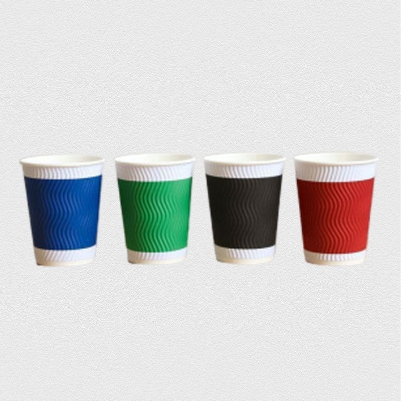 Wholesale Custom Logo Degradable Corrugated Ripple Disposable Milk Tea Coffee Paper Cup – Ripple Paper Cup and Corrugated Paper Cup price