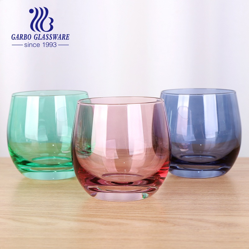 11oz Glass Tumbler Colored Glass Cups Water Glasses Juice Beer Glass Tumbler Stemless Wine Glass Colored Glassware Cup – Glass Tumbler and Colored Glass Tumbler price