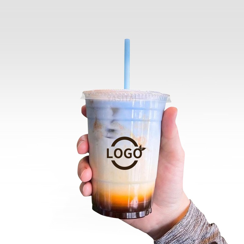 500ml 16oz Pet Cold Cup Clear Disposable Plastic Cup Coffee Cup with Flat Dome Lid – Disposable Plastic Cup and Cold Ice Coffee price