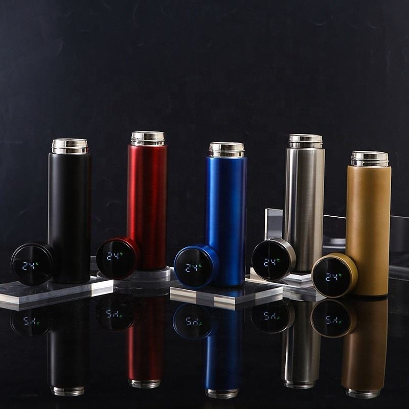 500ml LED Temperature Display Frosted Color Smart 304 Stainless Steel Water Bottle – Vacuum Flask and Vacuum Cup price