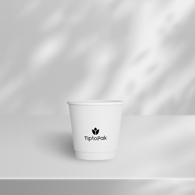 8oz 12oz Disposable Paper Cup with Lids Sleeve Custom Cardboard Paper Coffee Cup Take Away Double Wall Paper Cups for Hot Drink – Compostable Paper Cup and Paper Cups price