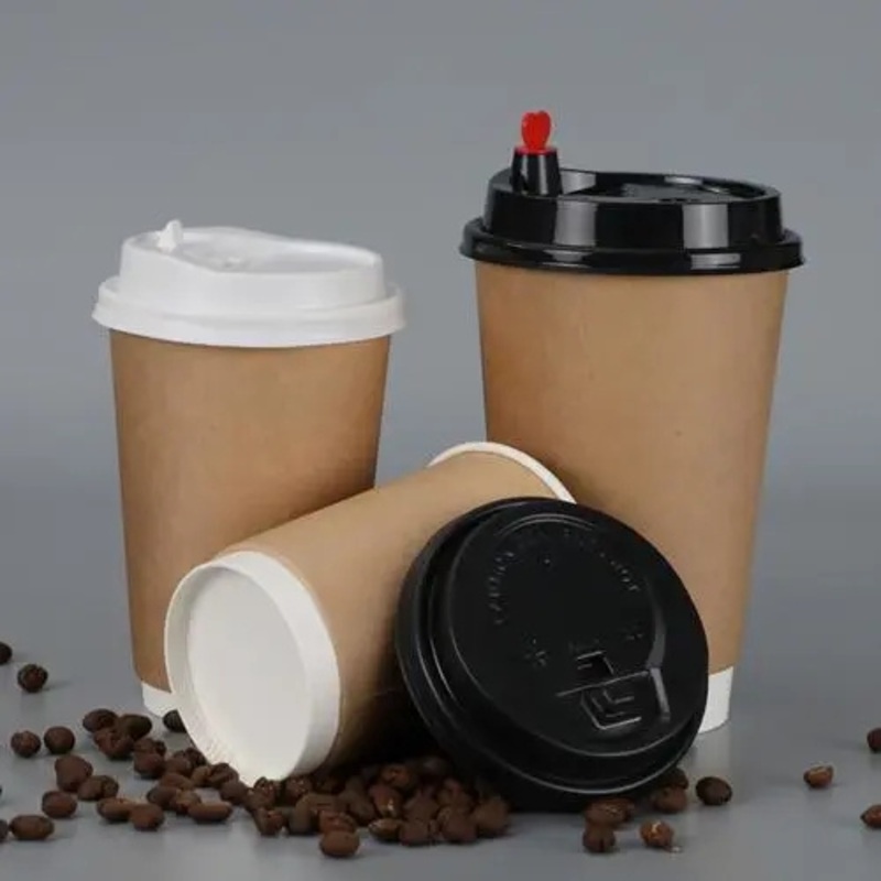 Anbao 8oz 10oz 12oz 16oz 20oz Double Wall Disposable PE/PLA/Pbs/Water Based-Coating Paper Cup Mug for Coffee Juice Tea Hot Beverage – Paper Cup and Coffee Paper Mug price