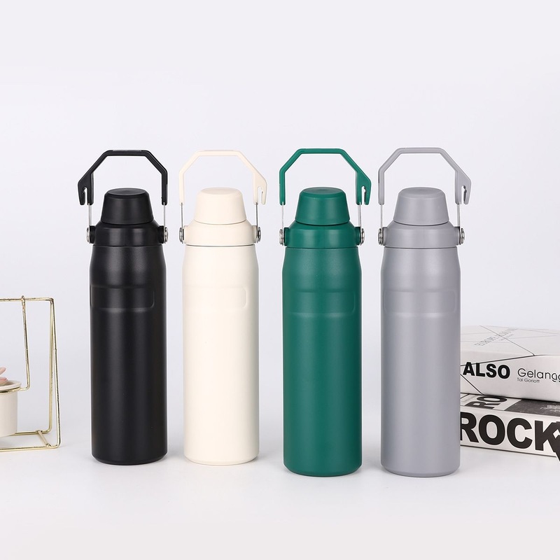 New Wholesale Customized Double Wall Stainless Steel Vacuum Flask Thermos Tumbler Kettle Water Bottle with Cap & Carry Lid Holder – Water Bottle and Thermos price