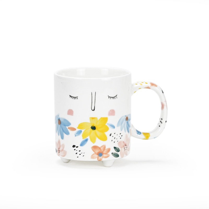 Wholesale Custom Colorful Hand Painted Ceramic Mug Ceramic Face Coffee Mug Tea Cup – Ceramic Mug and Mugs Ceramic price