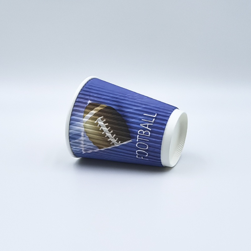 Wm154 Water-Based Coated 8oz Ripple Wall Biodegradable Disposable Paper Cups with Customized Logo – Cup and Hot Cup price