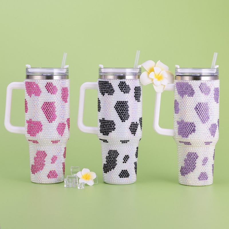 2024 Gifts 40oz Rhinestone Bling Tumbler Stainless Steel 40 Oz Personalized Tumbler with Handle – 40 Oz Personalized Tumbler and Stainless Steel Tumbler price