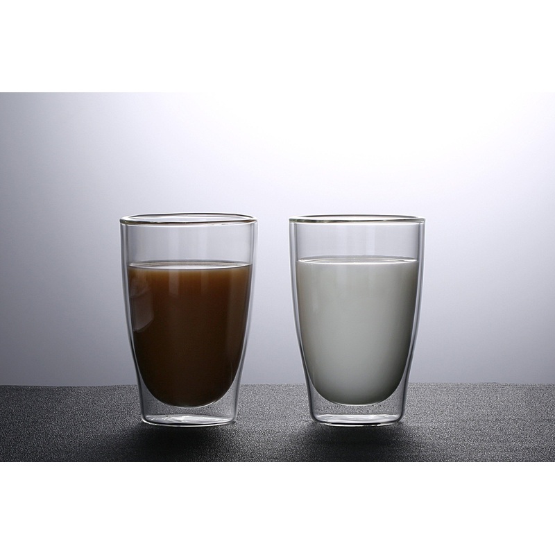 400mlheat Resistant Borosilicate Double Wall Glass Cup for Tea – High Borosilicate Double Wall Glass and Glass Jar price