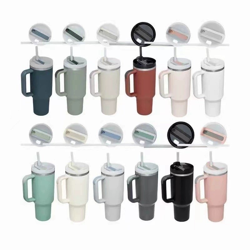 40oz Stainless Steel Coffee Cup Travel Mug Water Bottle Insulated Vacuum Tumbler with Handle and Straw – Vacuum Insulated Cup&Mug and Cups price