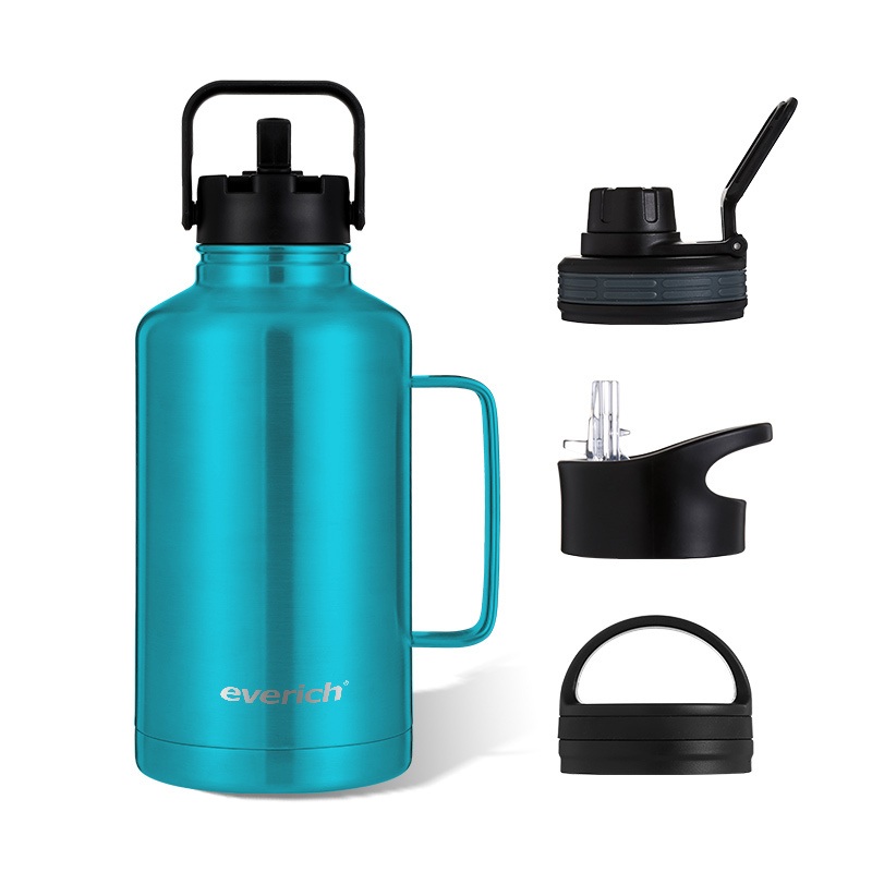 64oz Beer Mug Double Wall Vacuum Insulated Growler Half Gallon Stainless Steel Water Bottle – Stainless Steel Water Bottle and 64oz Bottle price
