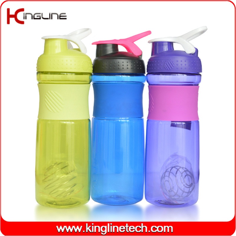760ml Portable protein shaker sport colorful water bottle With stainless mixer ball – protein shaker bottle and plastic shaker bottle price