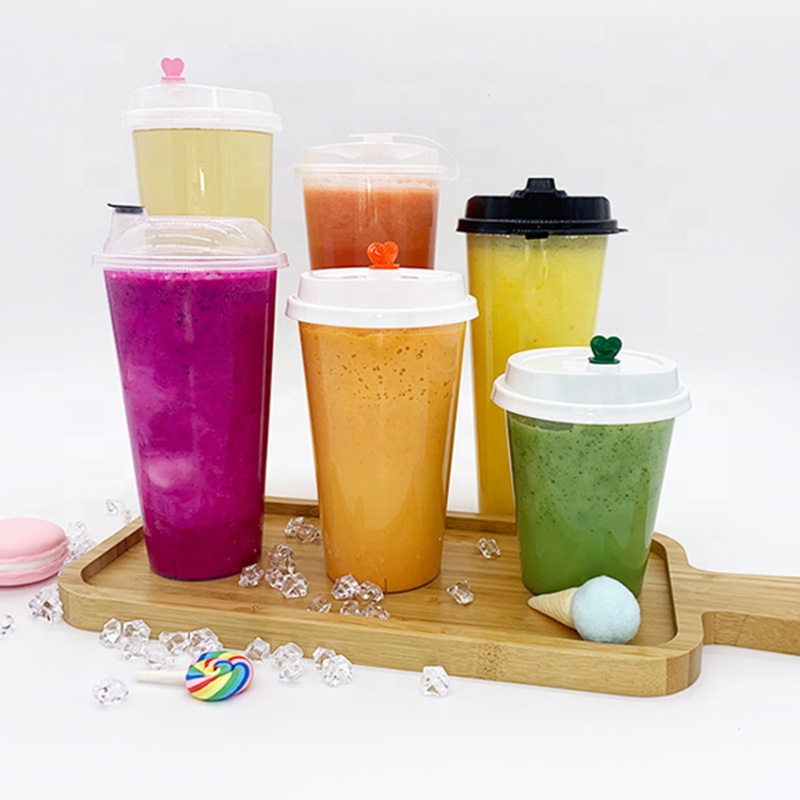Customized Disposable Water Drinking Tea Cup Plastic Folding Cup Bubble Milk Tea Cups for Outdoor – Plastic Cup and Clear Plastic Cup price