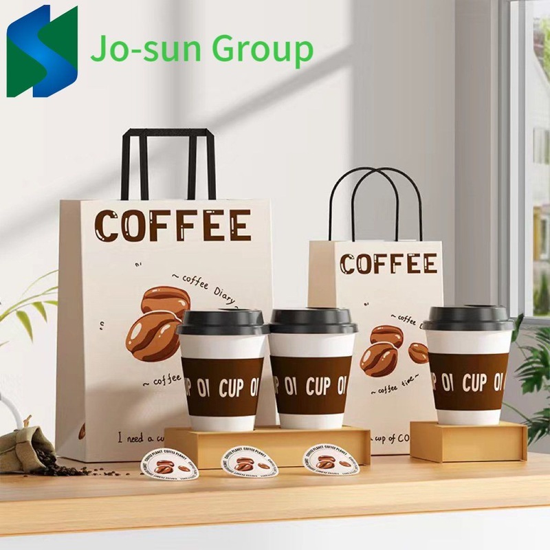 Jo-Sun Logo Design Kraft Hot Coffee Drinking Paper Cup 12 Oz Single Wall Disposable Paper Coffee Mug Cup – Paper Cup and Kraft Paper Cups price