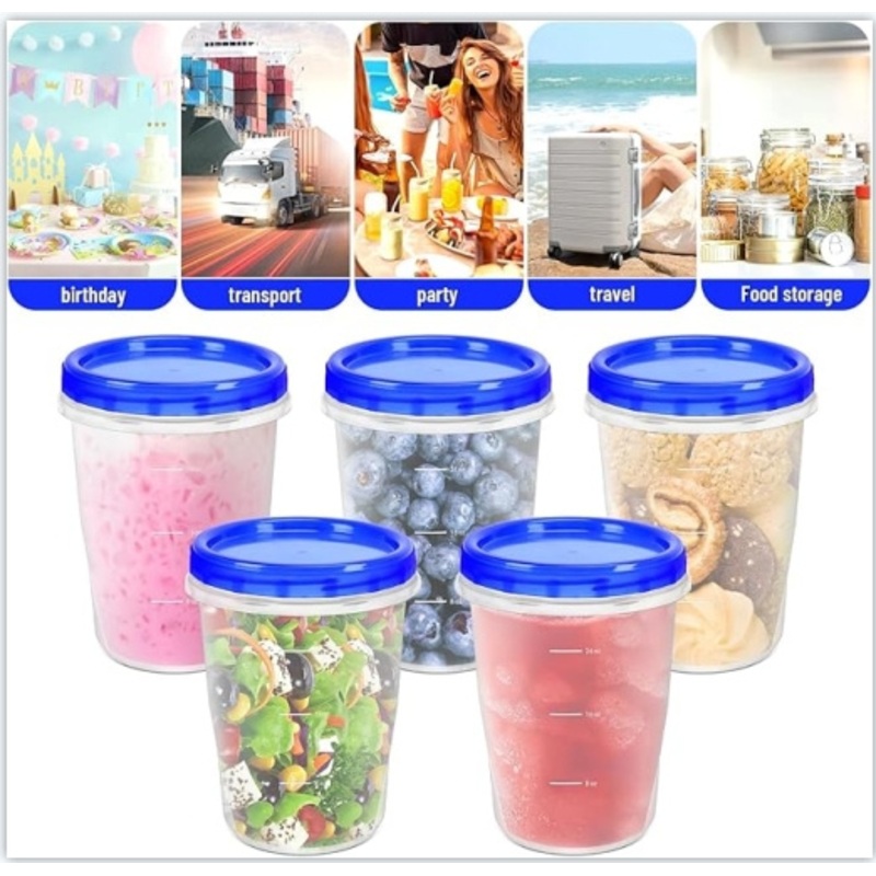 Light Weight 300 Ml Takeaway Disposable Soup Cup with Screw Lid – Spiral Soup Cup and Disposable Cup price