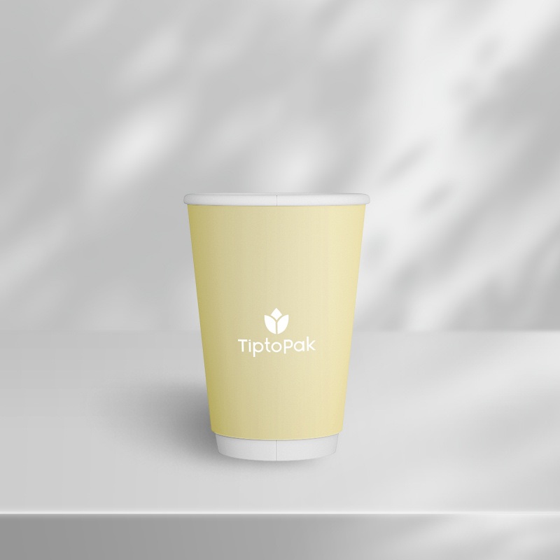 Single Double Cup Ripple Wall Hot Sell Disposable Double Wall Coffee Ripple Paper Cups with Lids – Disposable Coffee Cups and Disposable Paper Cup price