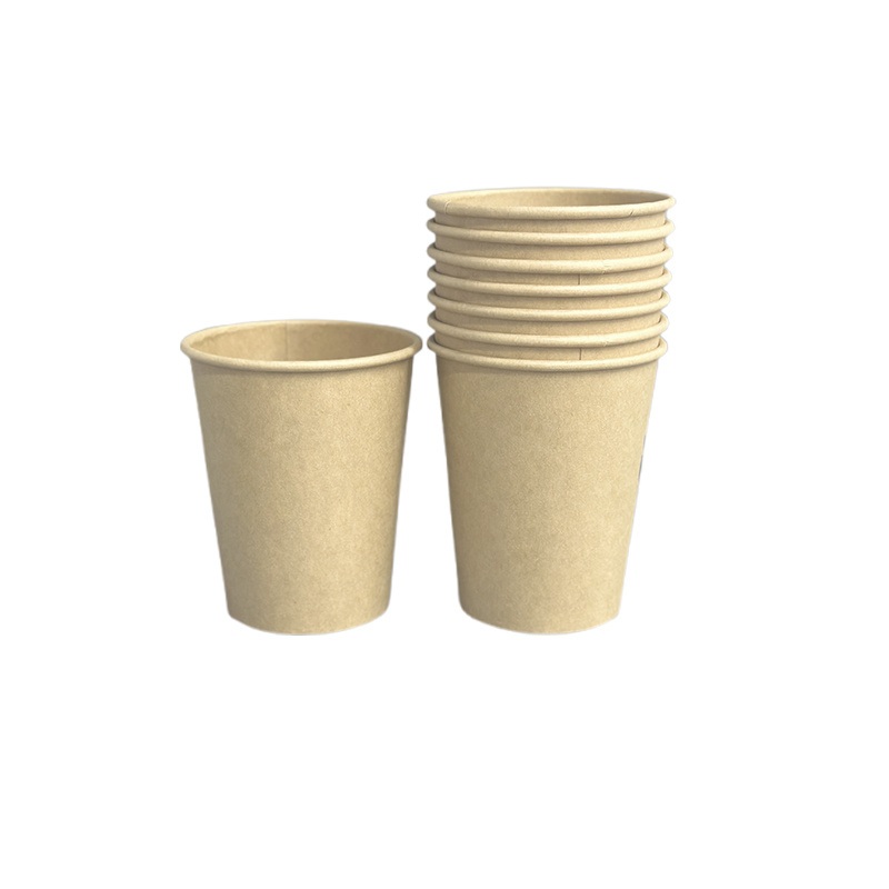 Single Wall Bamboo Paper Cup Kraft Paper Cups Dispostable Composting Biodegradable Food Packaging – PLA Paper and Hot Drink Paper Cups price