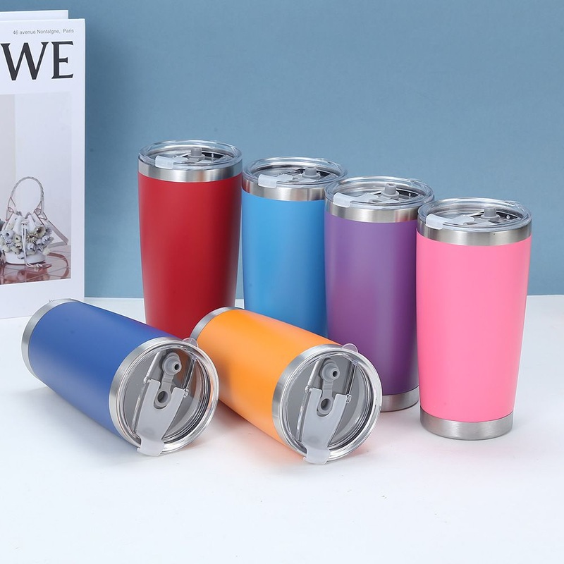 Stainless Steel Coffee Cup 20oz Insulated Sport Water Bottle Portable Double Wall Customized Logo BPA Free Vacuum Flask Travel Tumbler with Lid – Custom Logo Tumbler and 20oz Tumbler price
