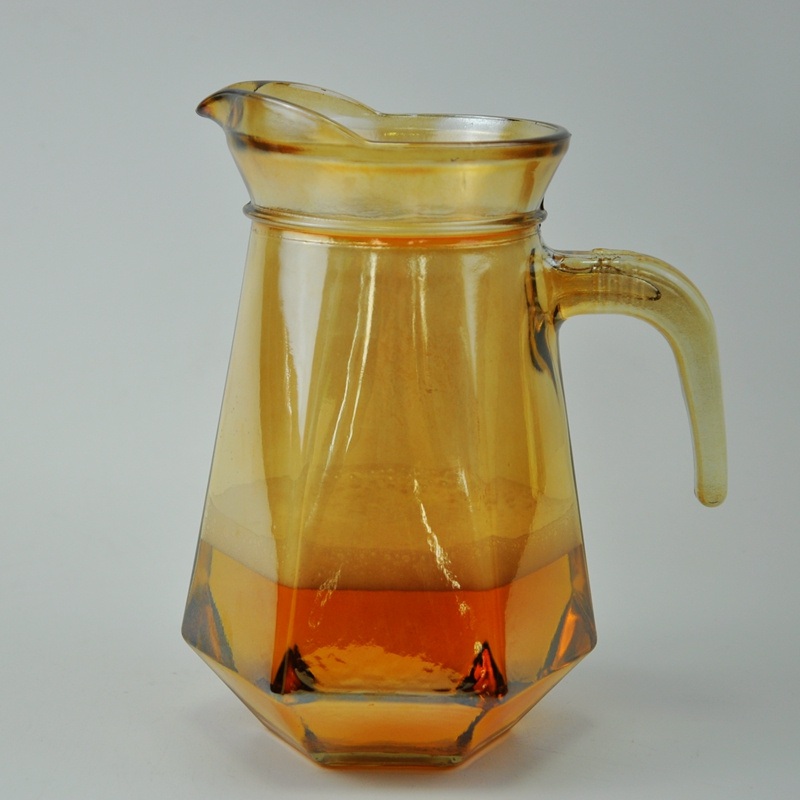 1.3 Litre Yellow Round Color Beer Mug with Handle – Glass Bottle and Custom Glass Bottle price