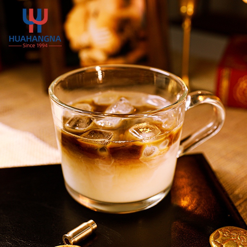 400ml Single Wall Glass Water Beer Coffee Milk Tea Latte Juice Breakfast Mug with Handle for Restaurant Hotel Bar – Coffee Mug and Glass Mug price