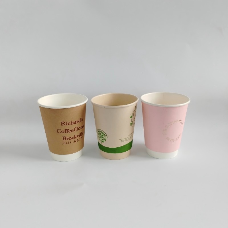 Creative Coffee Paper Cup Disposable Custom Logo Double Wall Milk Tea Cup – Paper Cup and Coffee Cup price