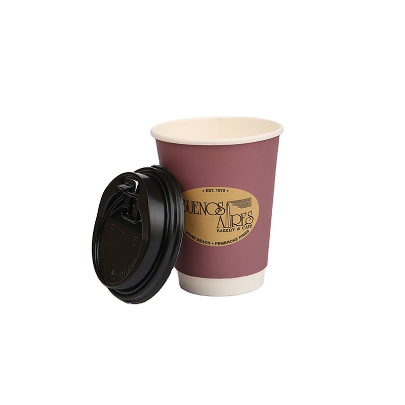 Customizable Printed Disposable 8oz 12oz 16oz Double Wall Coffee Paper Cups Lids – Paper Cup and Disposable Cup price