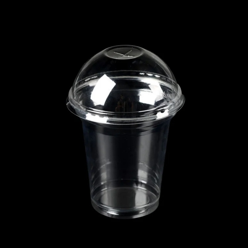 Disposable Plastic Pet/PLA Cup with Dome Flat/Dome Lid Iced Coffee Cups – PLA Clear Coffee Cup and Compostable Plastic Hot Cup price