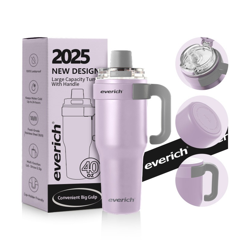 Everich Stainless Steel Double Layer Insulated Travel Tumbler with Spill Resistant Lid – Insulated Tumbler and Stainless Steel Bottle price