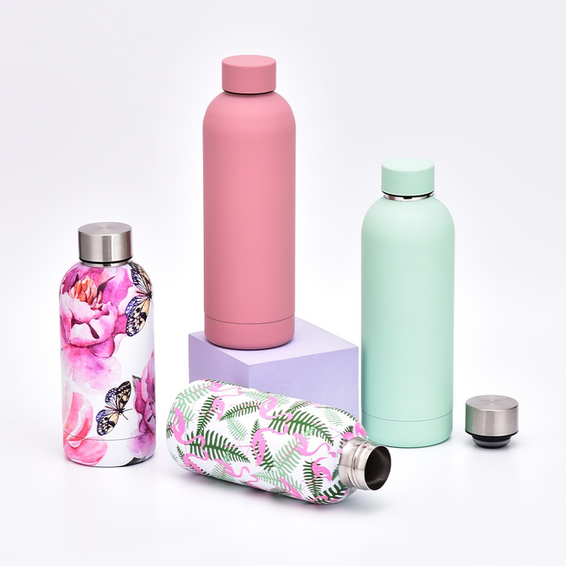 in Stock Custom Colorful Double Wall Thermo Flask 350ml 500ml 750ml Stainless Steel Rubber Matte Paint Outdoor Small Mouth Water Bottle – Small Mouth Water Bottle and Matte Paint Outdoor Bottle price